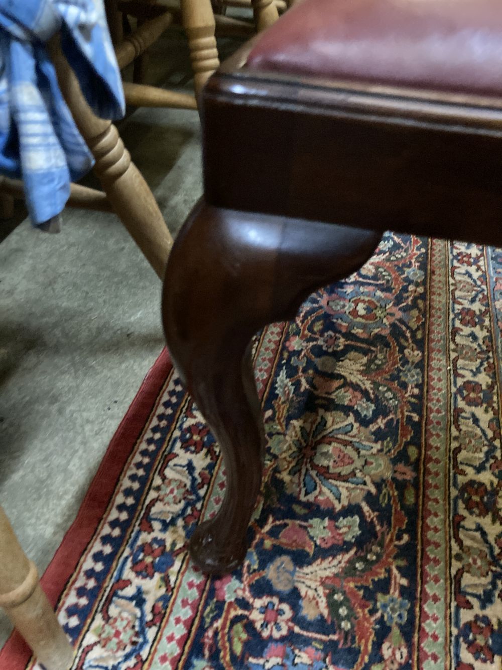 A set of eight mahogany dining chairs